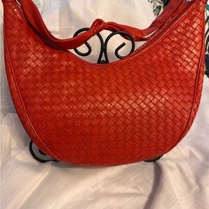 Bottega Veneta Vintage Red Woven Bag